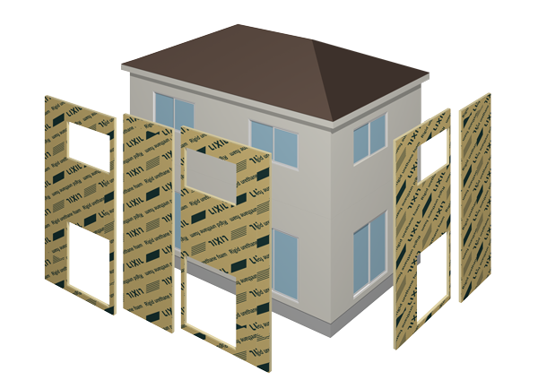 外壁重ね張りのイメージ