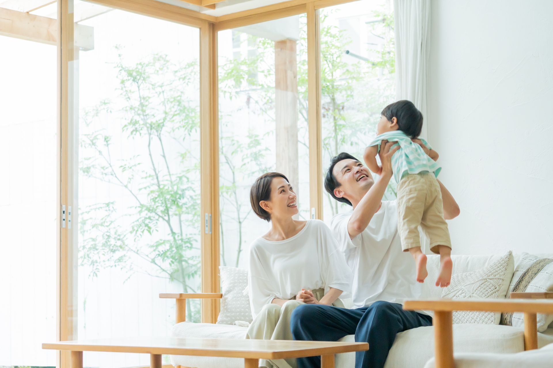 一家団欒の写真